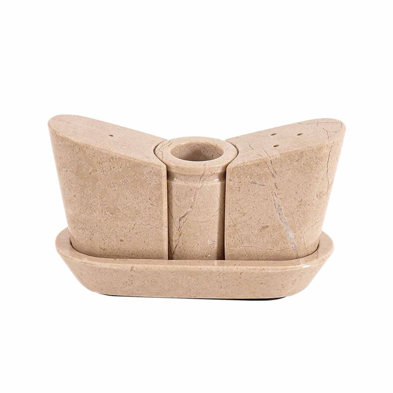 Marble Salt and Pepper with Tray