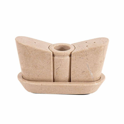 Marble Salt and Pepper with Tray
