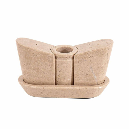 Marble Salt and Pepper with Tray