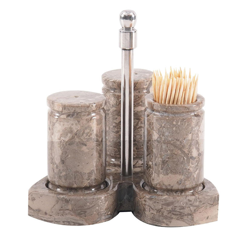 Marble Salt and Pepper with tray