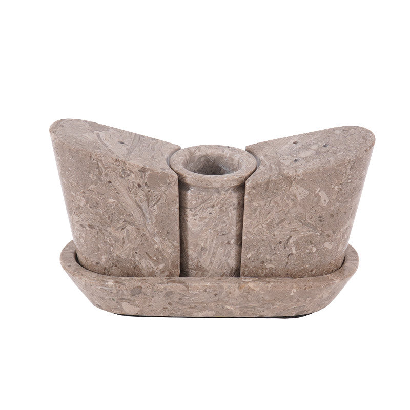 Marble Salt and Pepper with Tray