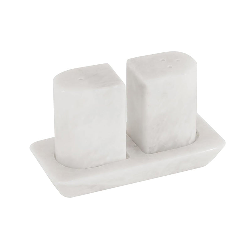 Marble Salt and Pepper with tray