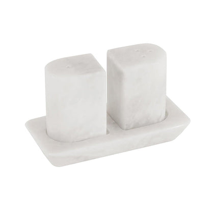 Marble Salt and Pepper with tray