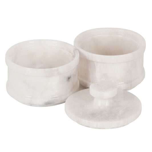 Marble Dual Salt Cellar