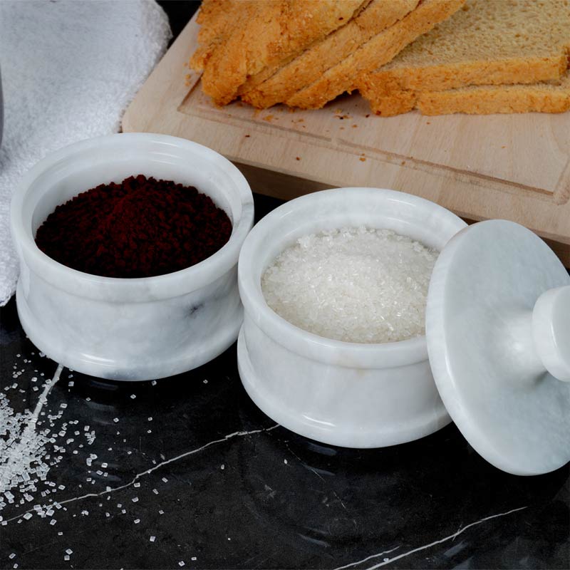 Marble Dual Salt Cellar