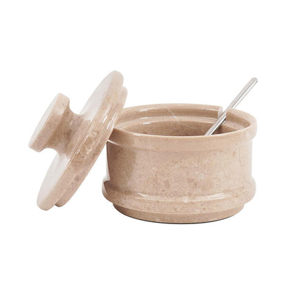Marble Salt Cellar with Spoon