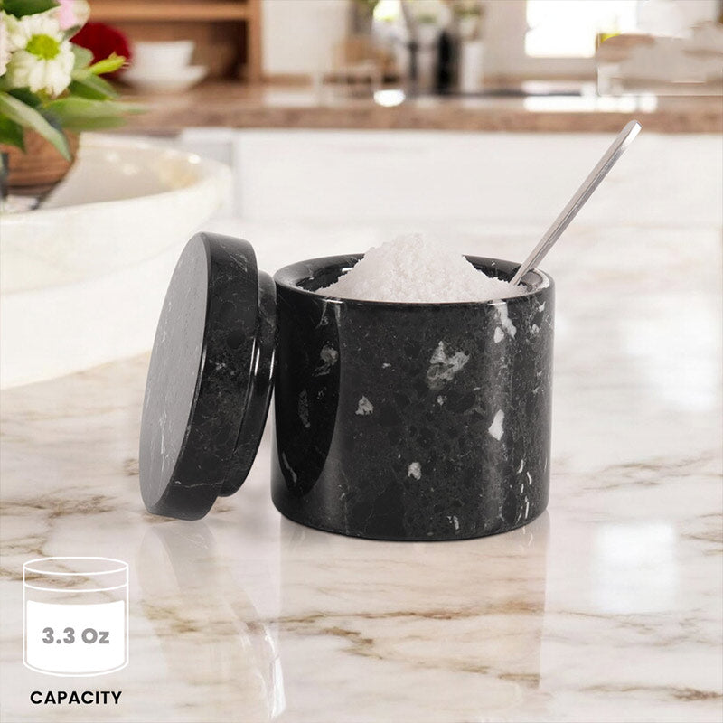 Marble Salt Cellar with spoon (single)