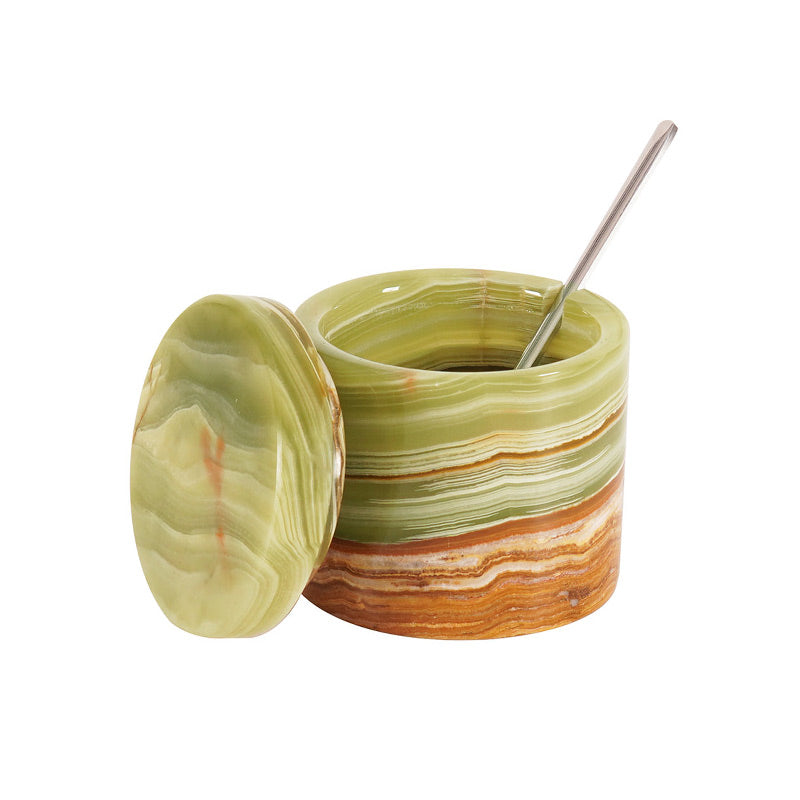 Marble Salt Cellar with spoon (single)