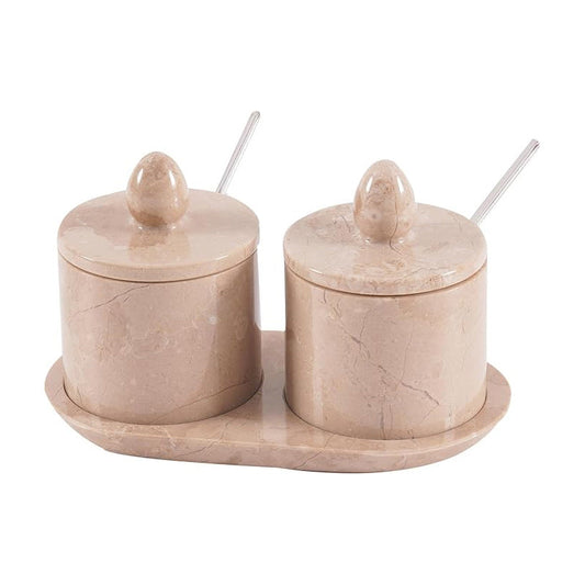 Marble Salt Cellar With Tray