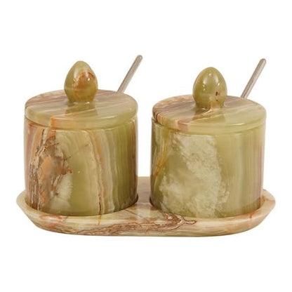 Marble Salt Cellar With Tray