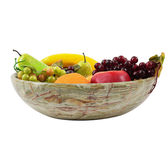 Marble Round Fruit Bowl - 30cm