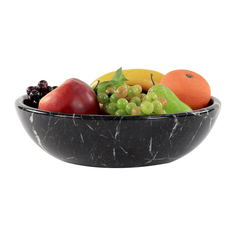 Marble Round Fruit Bowl - 30cm
