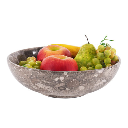 Marble Round Fruit Bowl - 25cm