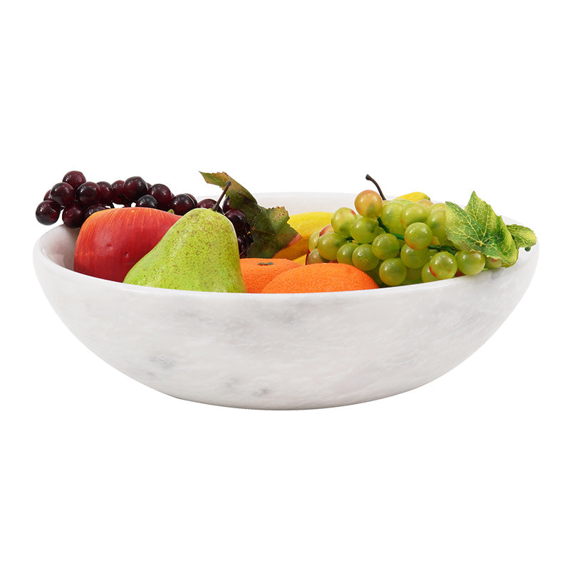 Marble Round Fruit Bowl - 30cm