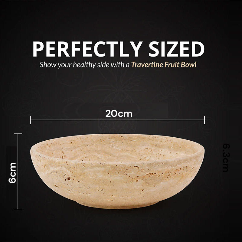 Marble Round Fruit Bowl