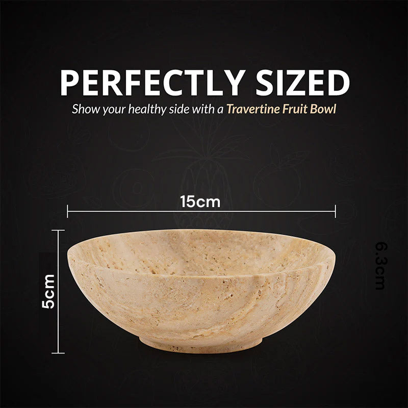Marble Round Fruit Bowl