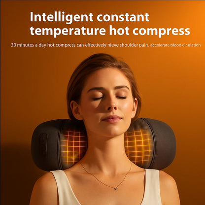 CerviLux™ Electric Massager Cervical Pillow Hot Compress Vibration Massage Neck Traction Relax Sleeping Memory Foam Pillow Spine Support + Free BONUS ebook Mother's Day
