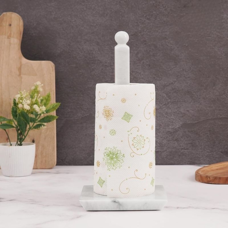 Marble Paper Towel Holder - Square
