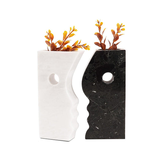 Marble Ying Yang Vase