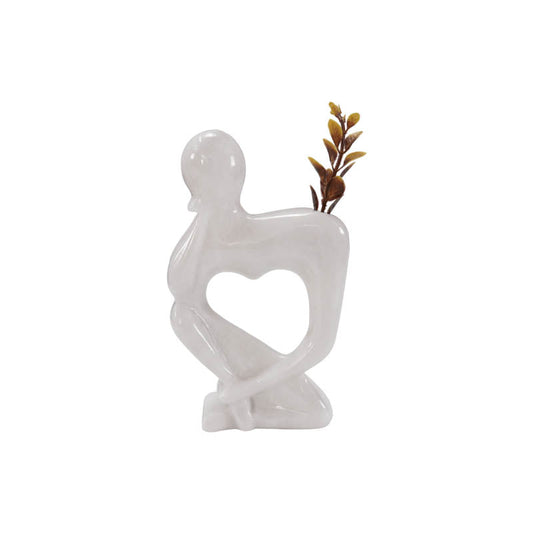 Marble Thinking Lady Vase