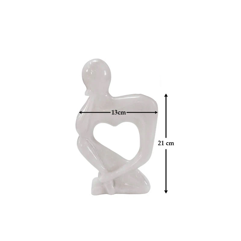 Marble Thinking Lady Vase