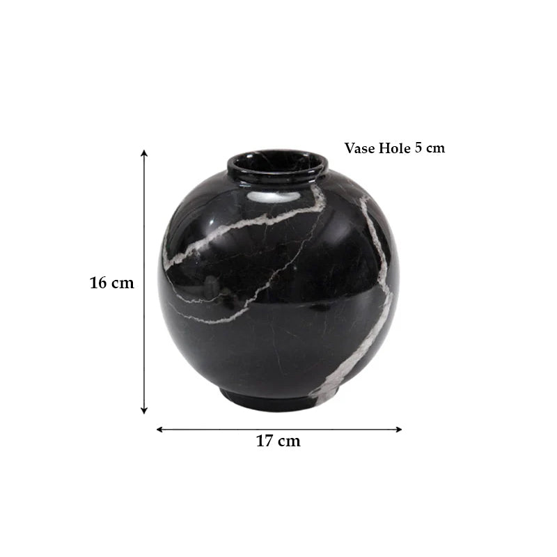 Marble Fish Bowl Vase