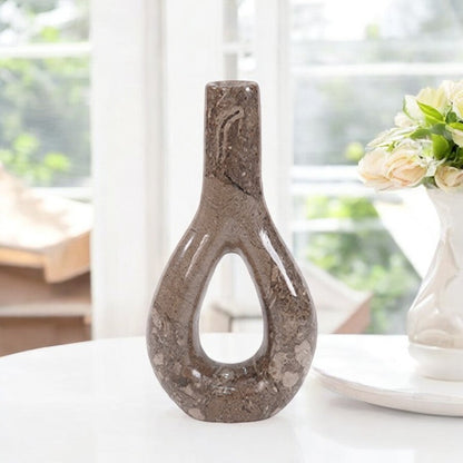 Marble Oval Vase - Big