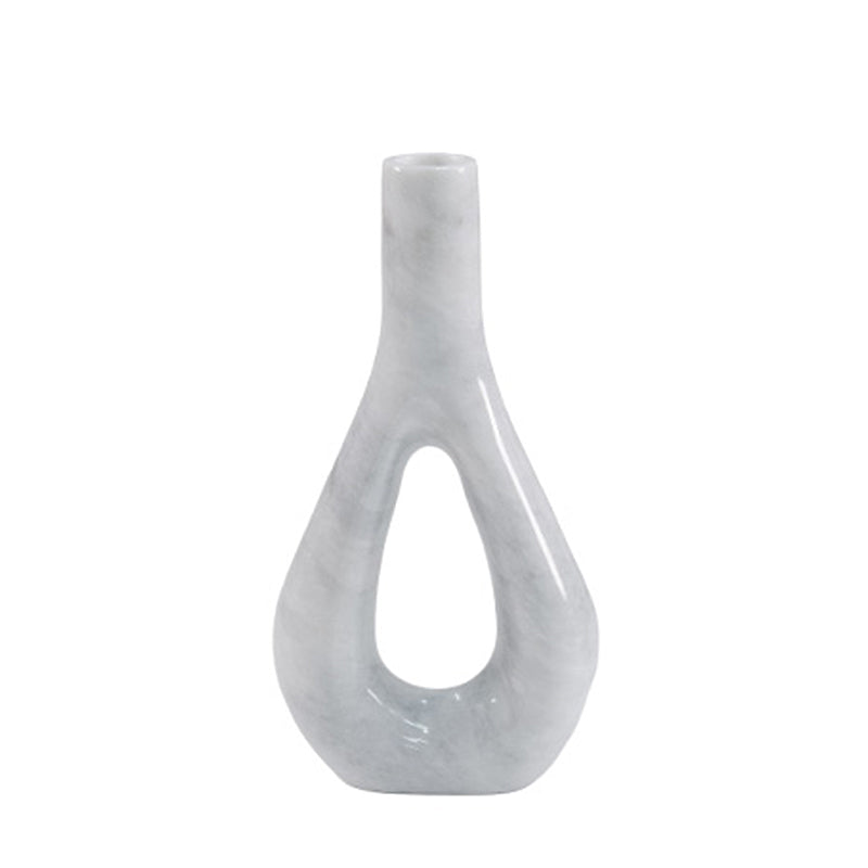 Marble Oval Vase - Big