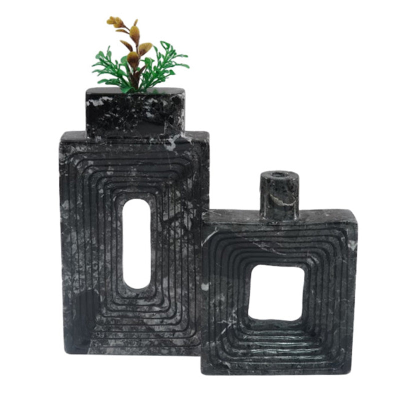 Marble Square Vase