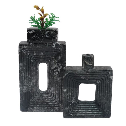 Marble Square Vase