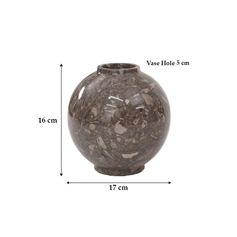 Marble Fish Bowl Vase