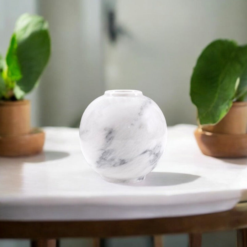 Marble Fish Bowl Vase