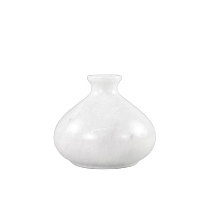 Marble Blossom Oval Vase
