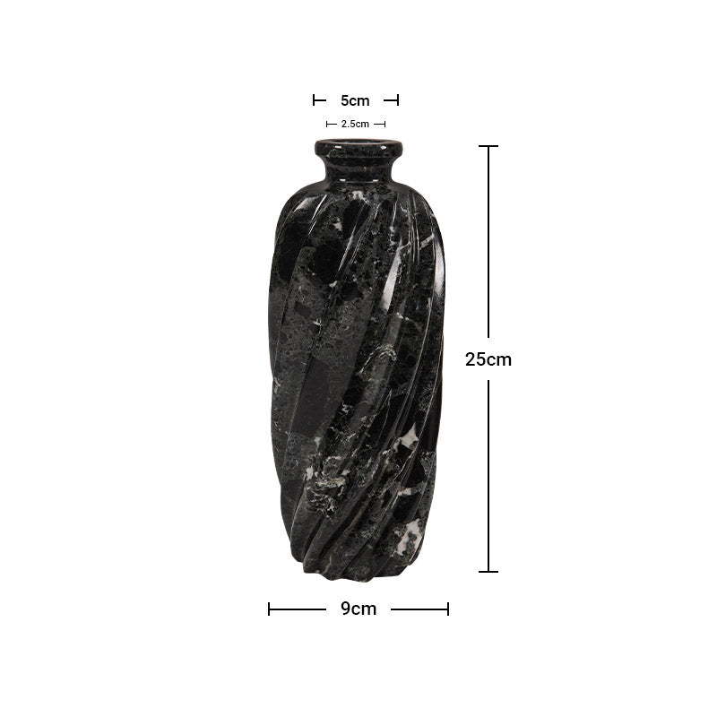 Marble Lined Accent Vase - 25cm