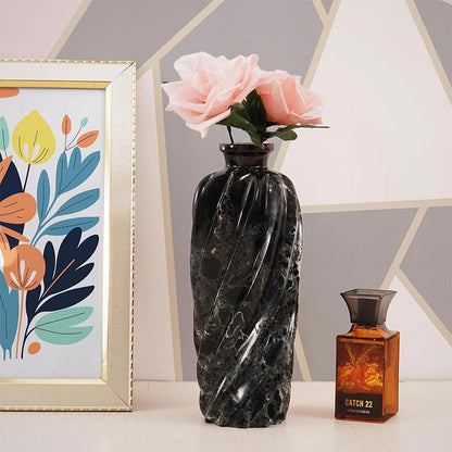 Marble Lined Accent Vase - 25cm