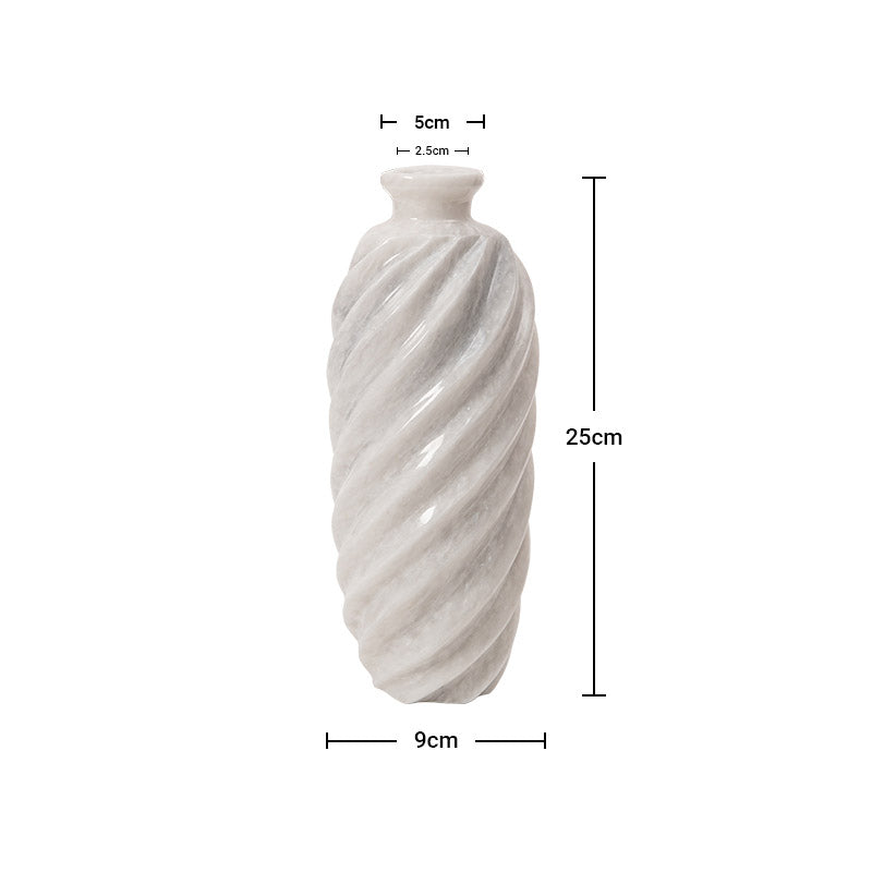 Marble Lined Accent Vase - 25cm