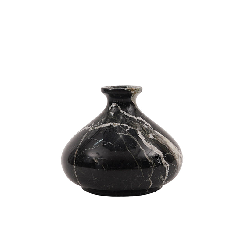 Marble Blossom Oval Vase