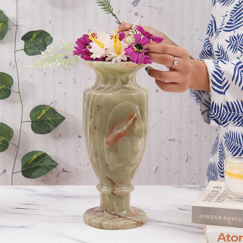 Marble Vintage Vase - 25cm
