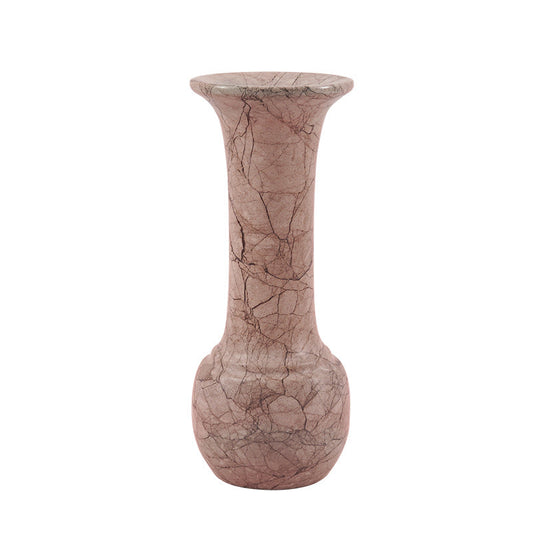 Marble Long Neck Vase - 25cm