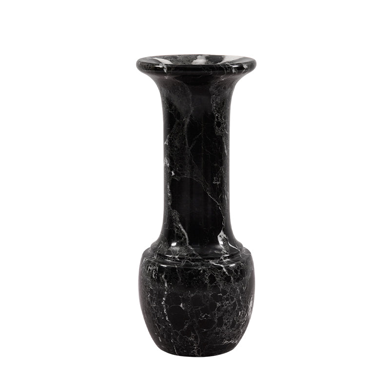 Marble Long Neck Vase - 25cm
