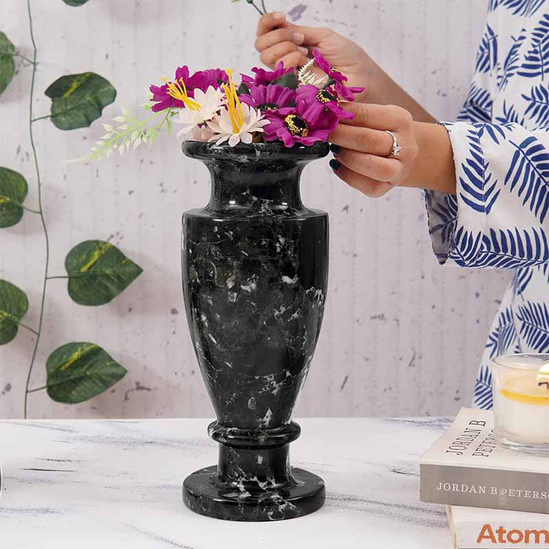 Marble Vintage Vase - 25cm