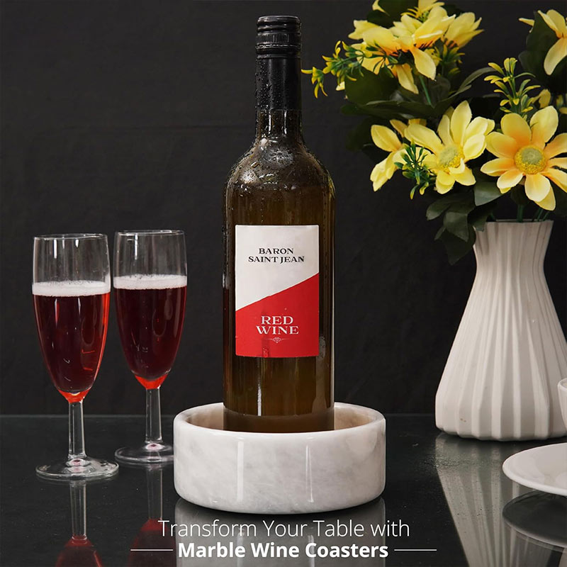 Marble Wine Bottle Coaster