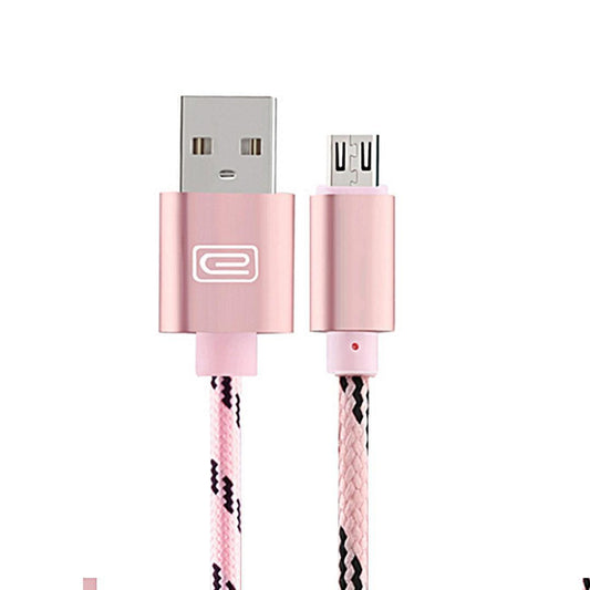 Durable 1.5 Meter Nylon Micro Usb Cable for Android 2.0A Copper Cord in 5 Colours - Gifts-Australia