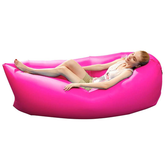 Fast Inflatable Sleeping Bag Lazy Air Sofa Pink - Gifts-Australia