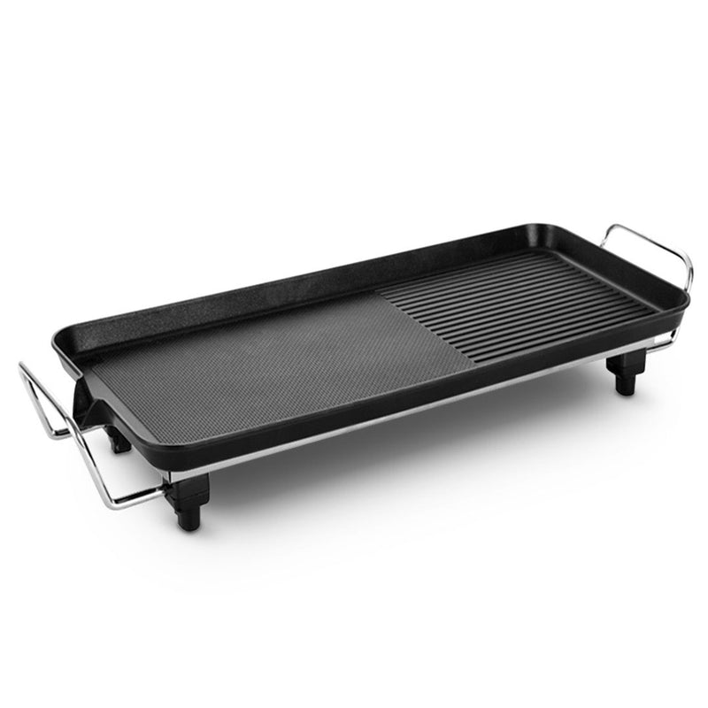 SOGA 68cm Electric BBQ Grill Teppanyaki Tough Non-stick Surface Hot Plate Kitchen 6-8 Person