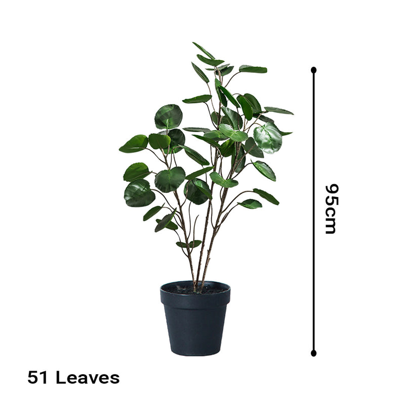 SOGA 4X 95cm Green Artificial Indoor Pocket Money Tree Fake Plant Simulation Decorative