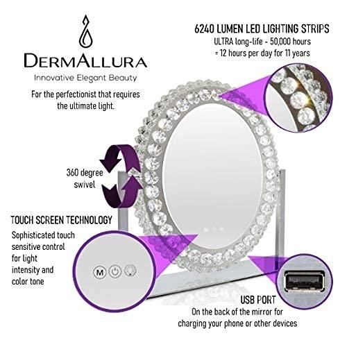 Premium Hollywood Mirror with Lights Oval light up Makeup Vanity Mir