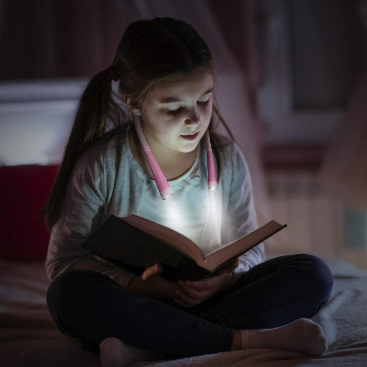 Neck clearance reading lamp