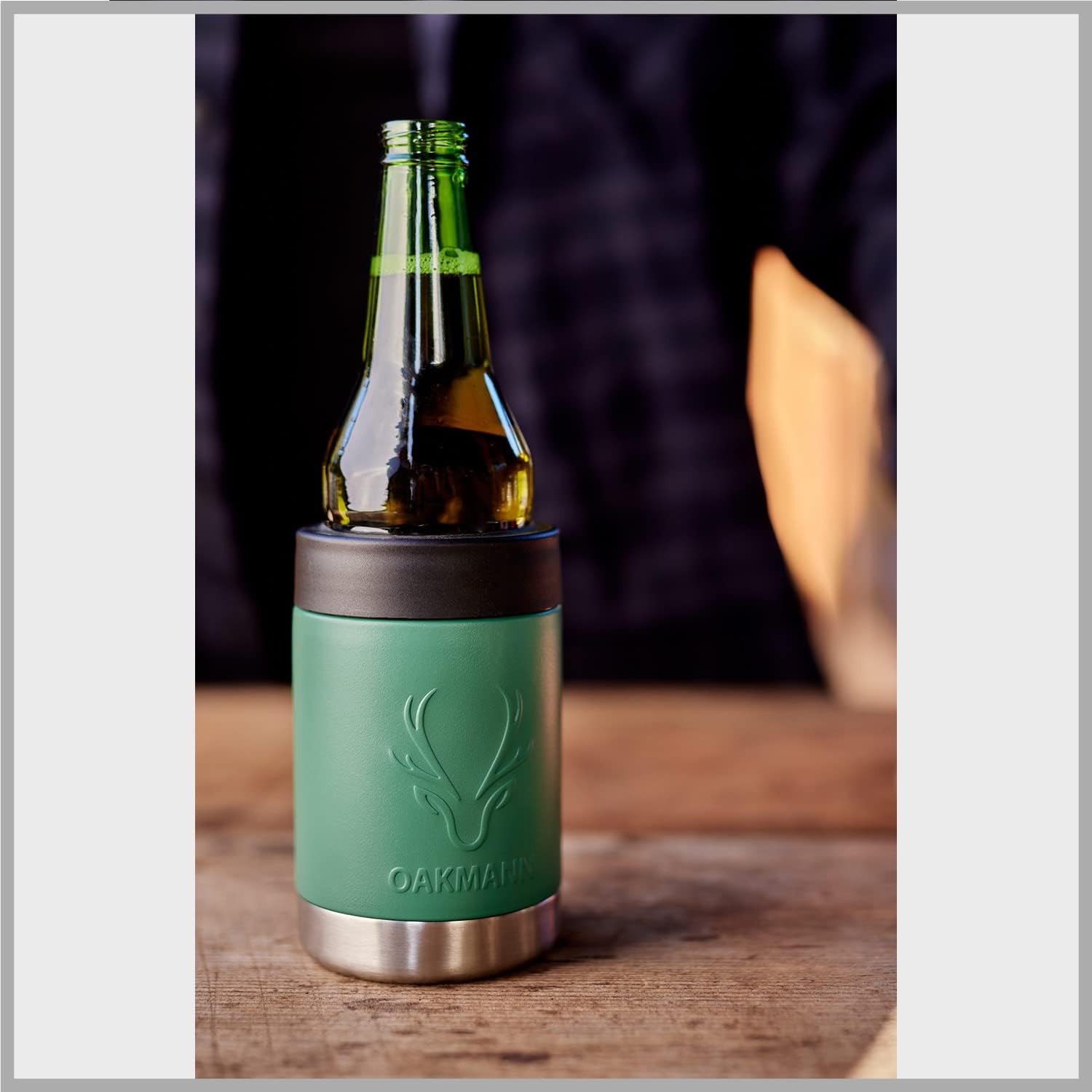 Bay & Barrel - Stubby Bottle & Can Cooler, Vacuum Insulated Can & Bottle  Holder, Slip-Free Insulated Can Cooler, 2-in-1 Insulated Beer Can Holder,  12