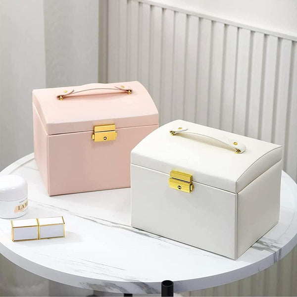 Jewelry Organizer Box, Girl and Woman Anniversary, Large-capacity Storage 3 Layer - Gifts-Australia
